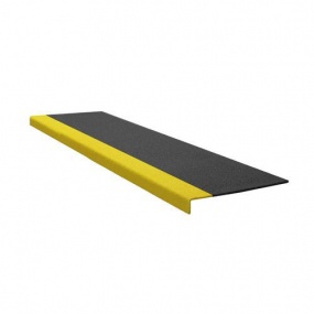 Protiskluzový profil na schody, úzký, černo-žlutý, 250 cm