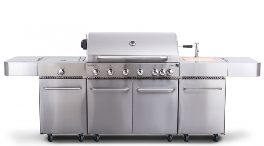 Plynový gril G21 Nevada BBQ kuchyně Premium Line, 7 hořáků + zdarma redukční ventil