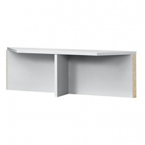 Rohová stolová nástavba Baron, délka 80 cm, světle šedá