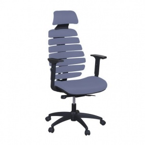 Kancelářská židle Jane, látka, černá/šedá
