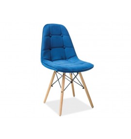 Jídelní židle AXEL III aksamit modrá