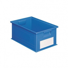 Barevná plastová přepravka PS (28 l), modrá