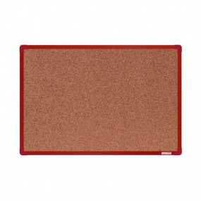 Korková tabule boardOK, 90 x 60 cm, červená
