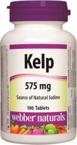 WEBBER NATURALS KELP 575MG 100 TABLET