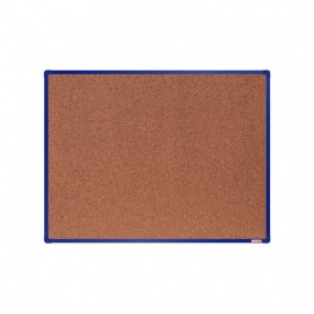Korková tabule boardOK, 120 x 90 cm, modrá