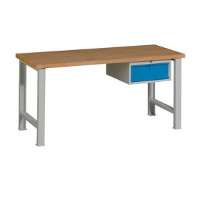 Dílenský stůl Weld se zásuvkou, 84 x 170 x 68,5 cm, šedý