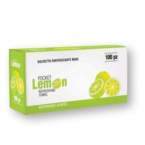 Vlhčené osvěžující ubrousky Infibra Lemon, 100ks