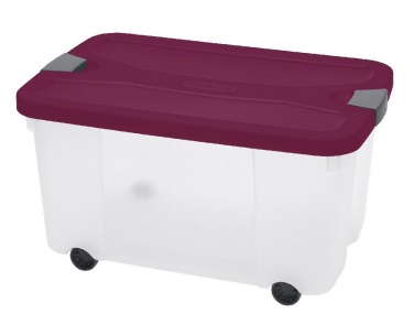 Box CLIP 45 L purpurový/stříbrný