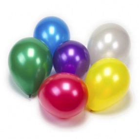 Balonky 6 ks, prům. 25 cm &#039;METALLIC&#039;, mix barev