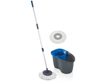 Set CLEAN TWIST Disc Mop Active grey blue  + náhradní hlavice