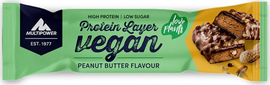 Multipower Vegan Protein Layer 55 g Příchuť: arašídové máslo