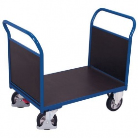 Plošinový vozík se dvěma madly s plnou výplní, do 1 000 kg, 100,6 x 219,7 x 80 cm