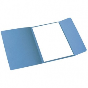 Papírové spisové desky Cloud, 100 ks, modré