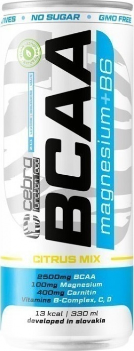 Cebra CFF BCAA Mg + B6 Příchuť: Citrus, Balení (ml): 330ml