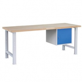 Dílenský stůl Weld se 3 zásuvkami, 84 x 170 x 80 cm, šedý