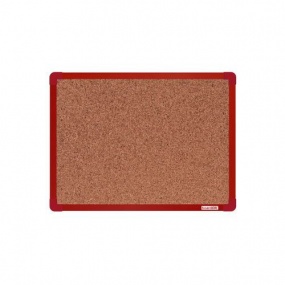 Korková tabule boardOK, 60 x 45 cm, červená