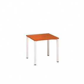 Kancelářský stůl Alfa 200, 80 x 80 x 74,2 cm, rovné provedení, dezén třešeň, RAL9010