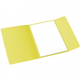 Papírové spisové desky Cloud, 100 ks, žluté