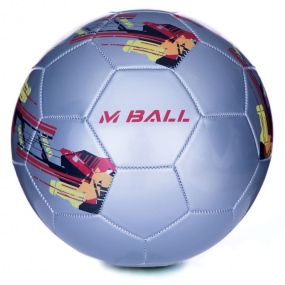 Spokey MBALL fotbalový míč stříbrný vel.5