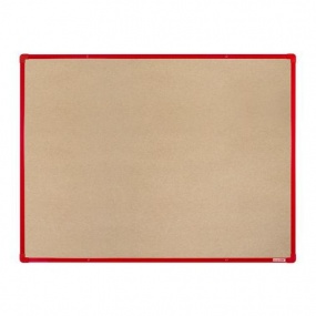 Textilní tabule boardOK, 120 x 90 cm, červená