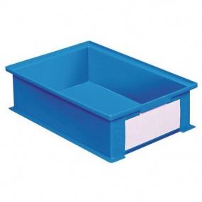 Barevná plastová přepravka PS (16,2 l), modrá