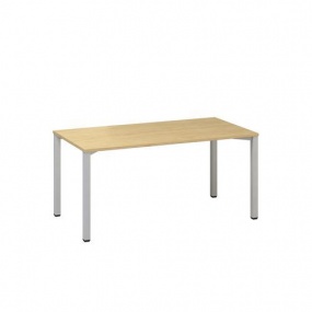 Kancelářský stůl Alfa 200, 160 x 80 x 74,2 cm, rovné provedení, dezén divoká hruška, RAL9022