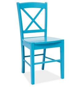 Jídelní židle CD 56 celodřevěná modrá