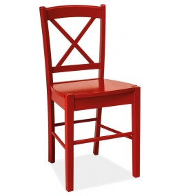 Jídelní židle CD 56 celodřevěná červená