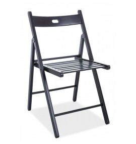 Jídelní skládací židle Smart II celodřevěná černá