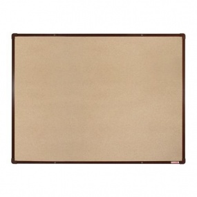 Textilní tabule boardOK, 120 x 90 cm, hnědá