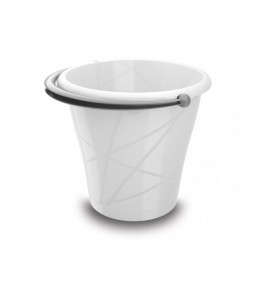 Plastový kbelík kulatý bílá