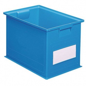 Barevná plastová přepravka PS (40,5 l), modrá