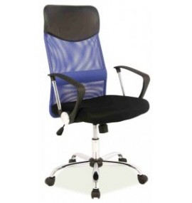 Kancelářská židle Q025 černo- modrá PREZIDENT II