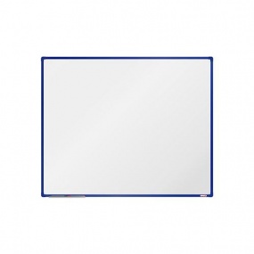 Bílá magnetická tabule boardOK, 150 x 120 cm, modrá