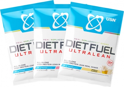 USN Diet Fuel Ultralean 55 g Příchuť: jahoda