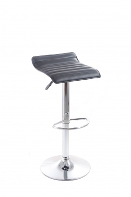 Barová židle G21 Fatea koženková, prošívaná black