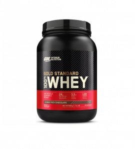 OPTIMUM NUTRITION PROTEIN 100% WHEY GOLD STANDARD Příchuť: dvojitá bohatá čokoláda, Balení: 900g