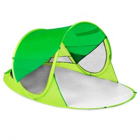 Spokey STRATUS Samorozkládací outdoorový paravan, UV 40, 195x100x85 cm - zelený