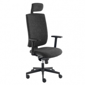 Kancelářská židle Keny Šéf, šedá/černá
