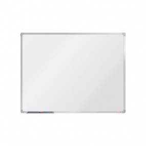 Bílá magnetická tabule boardOK, 120 x 90 cm, elox