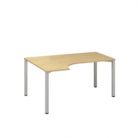 Ergo kancelářský stůl Alfa 200, 180 x 120 x 74,2 cm,  levé provedení, dezén divoká hruška, RAL9022