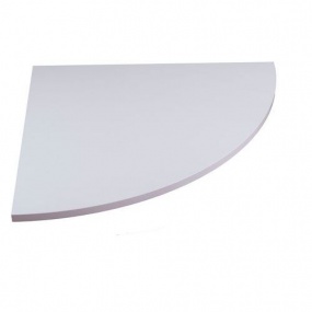 Deska jednacího stolu Combi, 80 x 80 cm, 1/4 kruh, šedá
