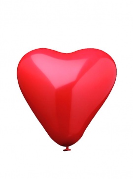 Balonky 4 ks, prům. 19 cm &#039;HEART&#039;
