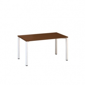 Kancelářský stůl Alfa 200, 140 x 80 x 74,2 cm, rovné provedení, dezén ořech, RAL9010