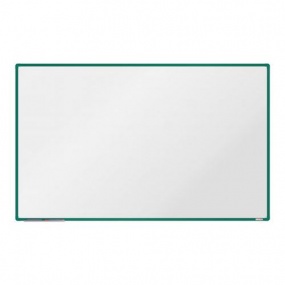 Bílá magnetická tabule boardOK, 200 x 120 cm, zelená