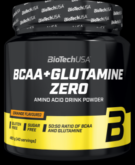 BioTech BCAA + Glutamine Zero 480 g Příchuť: citron