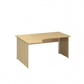 Ergo kancelářský stůl Alfa 100, 180 x 120 x 73,5 cm, levé provedení, dezén divoká hruška