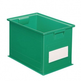 Barevná plastová přepravka PS (40,5 l), zelená