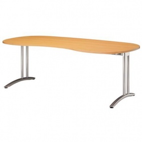 Ergo stůl Baron Miro, 200 x 100 x 72 cm, oblé provedení, dezén buk