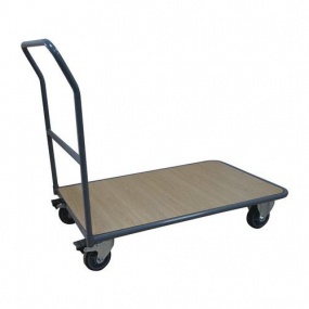 Plošinový vozík Manutan s madlem, do 250 kg, 95,5 x 112,3 x 65,2 cm